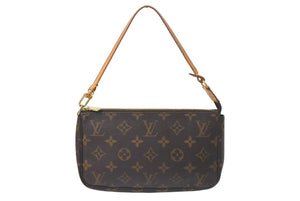 LOUIS VUITTON ルイヴィトン ポシェット アクセソワール アクセサリーポーチ M51980 モノグラム PVC レザー 美品 中古 4c075382
