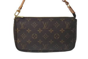 LOUIS VUITTON ルイヴィトン ポシェット アクセソワール アクセサリーポーチ M51980 モノグラム PVC レザー 美品 中古 4c075382