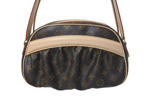 極美品 LOUIS VUITTON ルイヴィトン クララ ワンショルダーバッグ M40057 モノグラム PVC レザー ブラウン 中古 4c075384