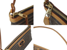Load image into Gallery viewer, LOUIS VUITTON ルイヴィトン アクセサリーポーチ エデン ゾエ M40381 ブラウン シルバー PVC ゴールド金具 中古 4c075386