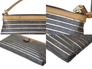 LOUIS VUITTON ルイヴィトン アクセサリーポーチ エデン ゾエ M40381 ブラウン シルバー PVC ゴールド金具 中古 4c075386