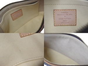 LOUIS VUITTON ルイヴィトン アクセサリーポーチ エデン ゾエ M40381 ブラウン シルバー PVC ゴールド金具 中古 4c075386