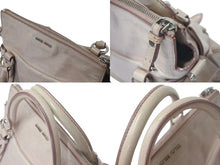 Load image into Gallery viewer, MIUMIU ミュウミュウ Side Ribbon Bag サイドリボンハンドバッグ ベージュ レザー RT0438 シルバー金具 美品 中古 4c075389