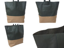 Load image into Gallery viewer, CELINE セリーヌ トートバッグ ホリゾンタルカバ トートバッグ カーキ ベージュ 165553 美品 中古 4c075397