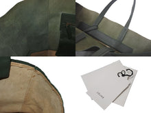 Load image into Gallery viewer, CELINE セリーヌ トートバッグ ホリゾンタルカバ トートバッグ カーキ ベージュ 165553 美品 中古 4c075397