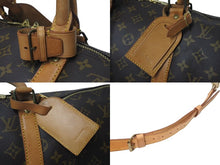 Load image into Gallery viewer, LOUIS VUITTON ルイヴィトン キーポル バンドリエール50 ボストンバッグ M41416 モノグラム PVC レザー ブラウン 美品 中古 4c075402
