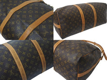 Load image into Gallery viewer, LOUIS VUITTON ルイヴィトン キーポル バンドリエール50 ボストンバッグ M41416 モノグラム PVC レザー ブラウン 美品 中古 4c075402