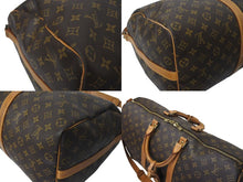 Load image into Gallery viewer, LOUIS VUITTON ルイヴィトン キーポル バンドリエール50 ボストンバッグ M41416 モノグラム PVC レザー ブラウン 美品 中古 4c075402