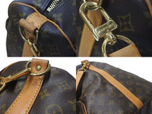 Load image into Gallery viewer, LOUIS VUITTON ルイヴィトン キーポル バンドリエール60 ボストンバッグ M41412 モノグラム PVC レザー ブラウン 良品 中古 4c075403