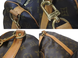 LOUIS VUITTON ルイヴィトン キーポル バンドリエール60 ボストンバッグ M41412 モノグラム PVC レザー ブラウン 良品 中古 4c075403