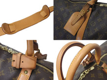 Load image into Gallery viewer, LOUIS VUITTON ルイヴィトン キーポル バンドリエール60 ボストンバッグ M41412 モノグラム PVC レザー ブラウン 良品 中古 4c075403
