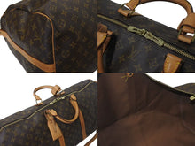 Load image into Gallery viewer, LOUIS VUITTON ルイヴィトン キーポル バンドリエール60 ボストンバッグ M41412 モノグラム PVC レザー ブラウン 良品 中古 4c075403