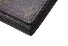 Load image into Gallery viewer, LOUIS VUITTON ルイヴィトン ポルトモネ ビエ トレゾール 二つ折り財布 M61730 モノグラムキャンバス ブラウン 美品 中古 4c075408