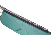 Load image into Gallery viewer, LOUIS VUITTON ルイヴィトン カードケース タイガラマ コインカードホルダー ターコイズブルー レザー M30901 美品 中古 4c075409