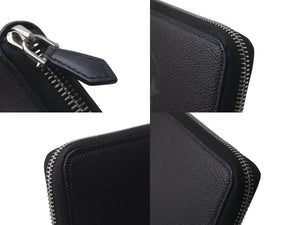 Givenchy ジバンシー 長財布 ロットワイラー 長財布 ブラック レザー シルバー金具 美品 中古 4c075413