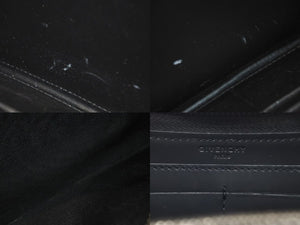 Givenchy ジバンシー 長財布 ロットワイラー 長財布 ブラック レザー シルバー金具 美品 中古 4c075413