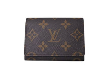 Load image into Gallery viewer, LOUIS VUITTON ルイヴィトン カードケース アンヴェロップ カルト ドゥ ヴィジット ブラウン レザー M63801 美品 中古 4c075414