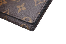 Load image into Gallery viewer, LOUIS VUITTON ルイヴィトン カードケース アンヴェロップ カルト ドゥ ヴィジット ブラウン レザー M63801 美品 中古 4c075414