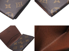 Load image into Gallery viewer, LOUIS VUITTON ルイヴィトン カードケース アンヴェロップ カルト ドゥ ヴィジット ブラウン レザー M63801 美品 中古 4c075414