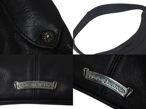 CHROME HEARTS クロムハーツ グーチバッグ フィリグリークロス スモール ワンショルダーバッグ シルバー 925 レザー 美品 中古 4c075418