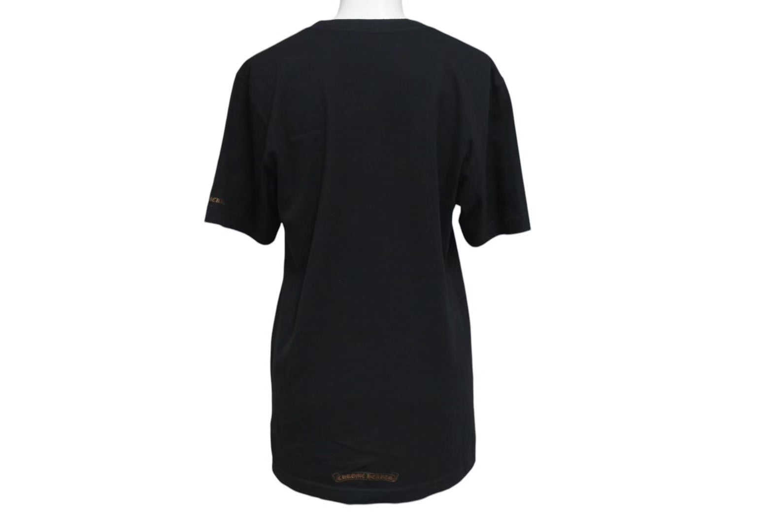 Chrome Hearts - CHROME HEARTS クロムハーツ 半袖Ｔシャツ 前ポケット ロゴプリント ブラック ブラウン コットン 美品 中古 4c075419 CHROME HEARTS クロムハーツ 半袖Tシャツ 前ポケット ロゴ