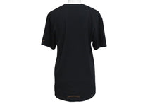Load image into Gallery viewer, CHROME HEARTS クロムハーツ 半袖Ｔシャツ 前ポケット ロゴプリント ブラック ブラウン コットン 美品 中古 4c075419