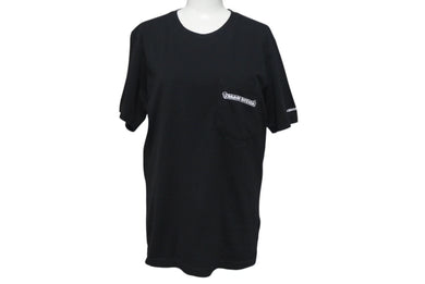 CHROME HEARTS クロムハーツ 半袖Ｔシャツ スクロールラベル ロゴプリント サイズ S ブラック コットン 美品 中古 4c075421