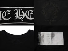 画像をギャラリービューアに読み込む, CHROME HEARTS クロムハーツ 半袖Ｔシャツ スクロールラベル ロゴプリント サイズ S ブラック コットン 美品 中古 4c075421 