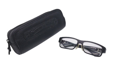 CHROME HEARTS クロムハーツ DSL 度入りメガネ 眼鏡 サイズ55□16-131 BSフレア マグネシウム シルバー925 美品 中古 4c075423