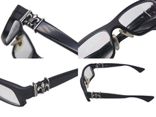 Load image into Gallery viewer, CHROME HEARTS クロムハーツ DSL 度入りメガネ 眼鏡 サイズ55□16-131 BSフレア マグネシウム シルバー925 美品 中古 4c075423