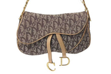 Load image into Gallery viewer, Christian Dior クリスチャンディオール ワンショルダーバッグ トロッター ダブルサドル ブラウン RU1011 美品 中古 4c075426