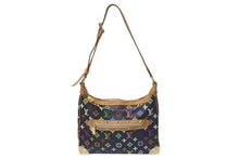 Load image into Gallery viewer, LOUIS VUITTON ルイヴィトン 村上隆 ブローニュ ショルダーバッグ モノグラム マルチカラー 黒 ノワール M92638 美品 中古 4c075429