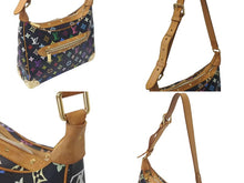 Load image into Gallery viewer, LOUIS VUITTON ルイヴィトン 村上隆 ブローニュ ショルダーバッグ モノグラム マルチカラー 黒 ノワール M92638 美品 中古 4c075429