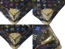 Load image into Gallery viewer, LOUIS VUITTON ルイヴィトン 村上隆 ブローニュ ショルダーバッグ モノグラム マルチカラー 黒 ノワール M92638 美品 中古 4c075429