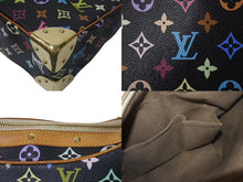Load image into Gallery viewer, LOUIS VUITTON ルイヴィトン 村上隆 ブローニュ ショルダーバッグ モノグラム マルチカラー 黒 ノワール M92638 美品 中古 4c075429