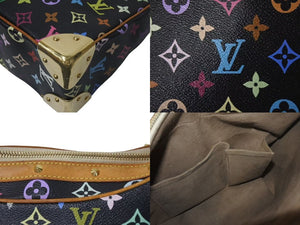 LOUIS VUITTON ルイヴィトン 村上隆 ブローニュ ショルダーバッグ モノグラム マルチカラー 黒 ノワール M92638 美品 中古 4c075429