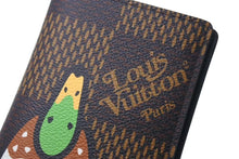 Load image into Gallery viewer, 新品未使用 LOUIS VUITTON × NIGO ルイヴィトン ニゴ ダミエ ジャイアント ポルトフォイユ ブラザ 長財布 N60393 ブラウン 中古 4c075437