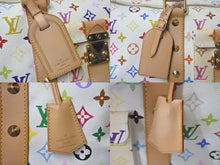 Load image into Gallery viewer, 極美品 LOUIS VUITTON ルイヴィトン 村上隆 ボストンバッグ キーポル45 M92641 モノグラムマルチ ホワイト ゴールド金具 中古 4c075438