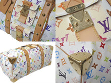 Load image into Gallery viewer, 極美品 LOUIS VUITTON ルイヴィトン 村上隆 ボストンバッグ キーポル45 M92641 モノグラムマルチ ホワイト ゴールド金具 中古 4c075438