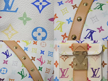 Load image into Gallery viewer, 極美品 LOUIS VUITTON ルイヴィトン 村上隆 ボストンバッグ キーポル45 M92641 モノグラムマルチ ホワイト ゴールド金具 中古 4c075438