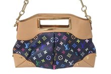 Load image into Gallery viewer, LOUIS VUITTON ルイヴィトン ショルダーバッグ ジュディMM 村上隆 M40256 モノグラムマルチカラー ブラック 美品 中古 4c075439