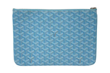 Load image into Gallery viewer, GOYARD ゴヤール セナMM クラッチバッグ ブルー PVC レザー 美品 中古 4c075442
