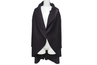 極美品 PLEATS PLEASE ISSEY MIYAKE プリーツプリーズ イッセイミヤケ カーディガン サイズ2 ブラウン PP23-JA161 中古 4c075447