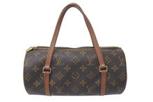 Load image into Gallery viewer, LOUIS VUITTON ルイヴィトン パピヨンPM 26 筒形 ハンドバック ブラウン モノグラム M51366 美品 中古 4c075450