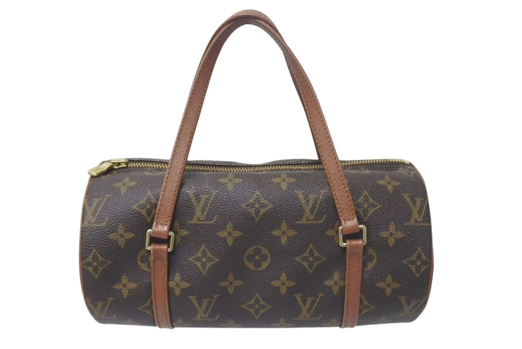 LOUIS VUITTON ルイヴィトン パピヨンPM 26 筒形 ハンドバック ブラウン モノグラム M51366 美品 中古 4c075450