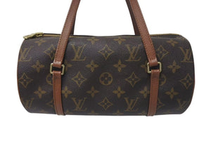 LOUIS VUITTON ルイヴィトン パピヨンPM 26 筒形 ハンドバック ブラウン モノグラム M51366 美品 中古 4c075450