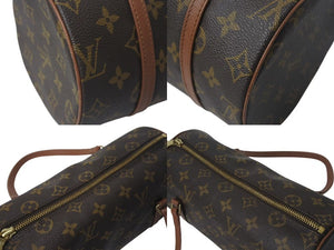 LOUIS VUITTON ルイヴィトン パピヨンPM 26 筒形 ハンドバック ブラウン モノグラム M51366 美品 中古 4c075450