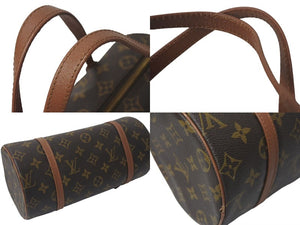 LOUIS VUITTON ルイヴィトン パピヨンPM 26 筒形 ハンドバック ブラウン モノグラム M51366 美品 中古 4c075450