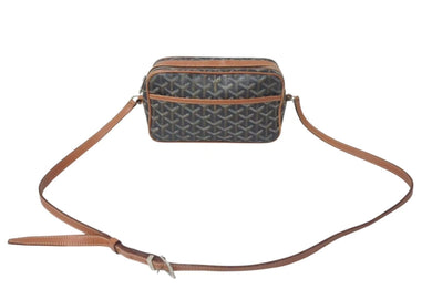 GOYARD ゴヤール カップヴェールPM ショルダーバッグ CAPVE2PMLTY01CL01P ブラウン PVC レザー シルバー金具 中古 4c075456