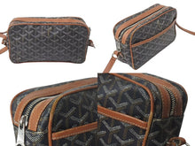 Load image into Gallery viewer, GOYARD ゴヤール カップヴェールPM ショルダーバッグ CAPVE2PMLTY01CL01P ブラウン PVC レザー シルバー金具 中古 4c075456